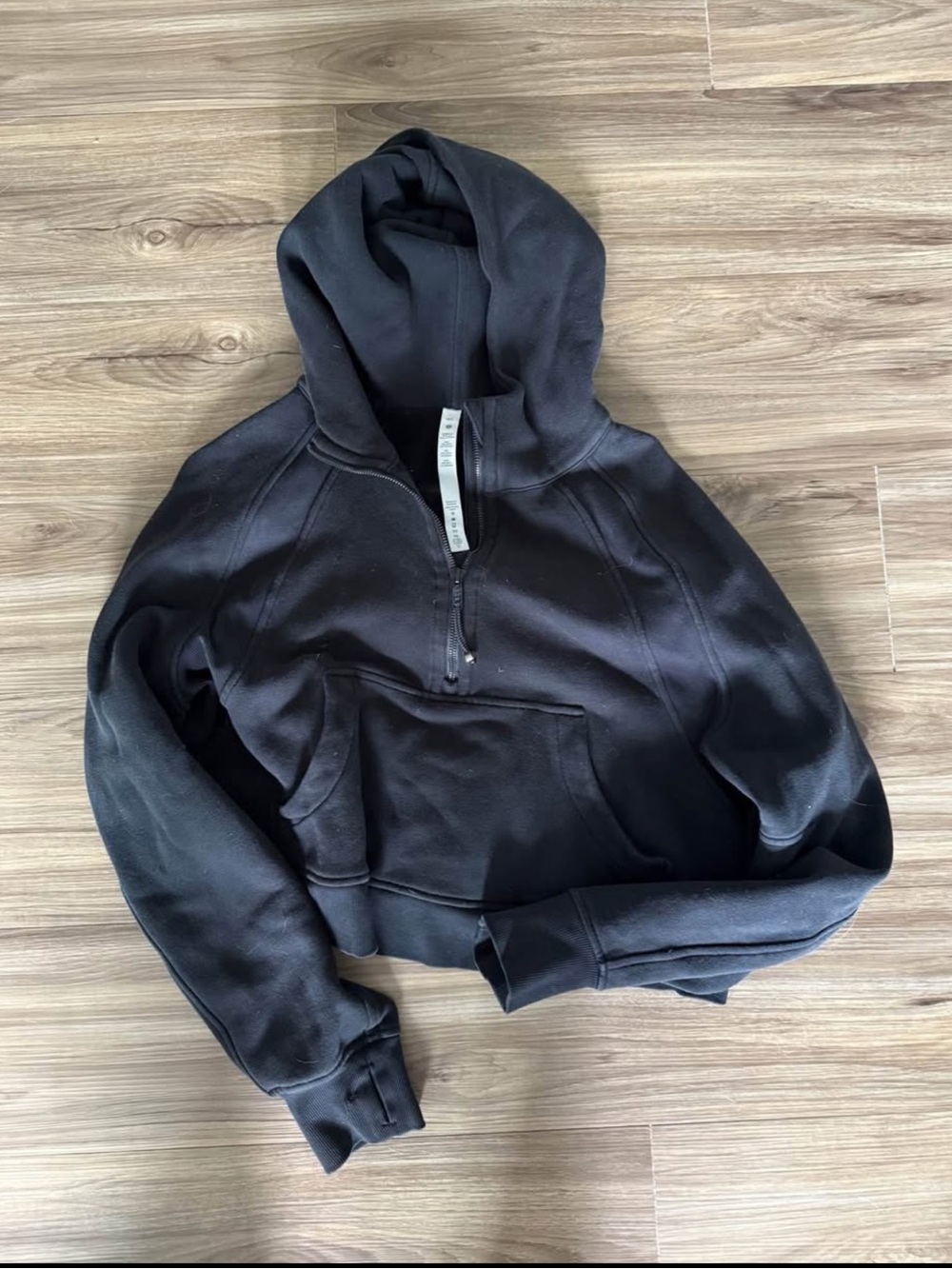 lululemon athletica Black Full-Zip Hoodie with Hood